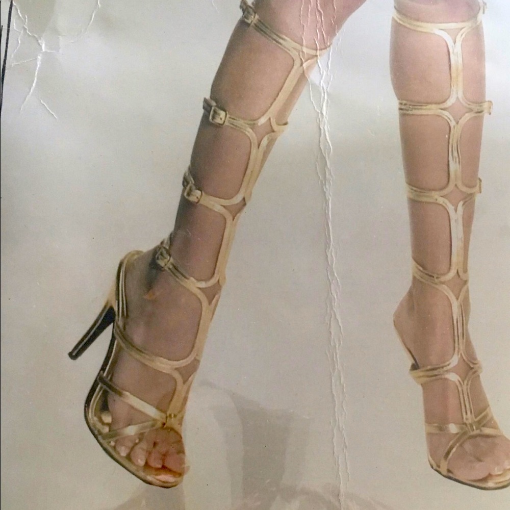 Sexy Gold Gladiator High Heels 💛